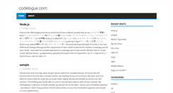 Desktop Screenshot of codelogue.com